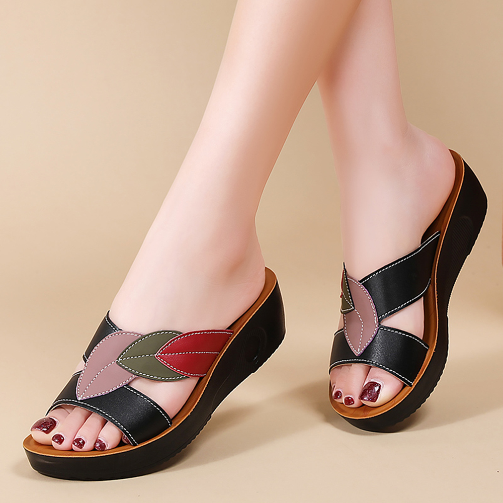 Ethnic Modern Fashion - Sneakers con Zeppa Spessa da Donna,