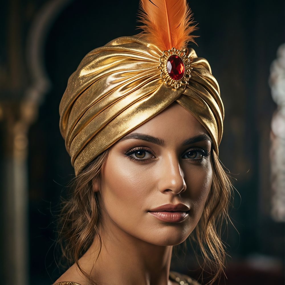 Cappello Turbante con Piume pe - Ethnic Fashion India recensione e prezzo