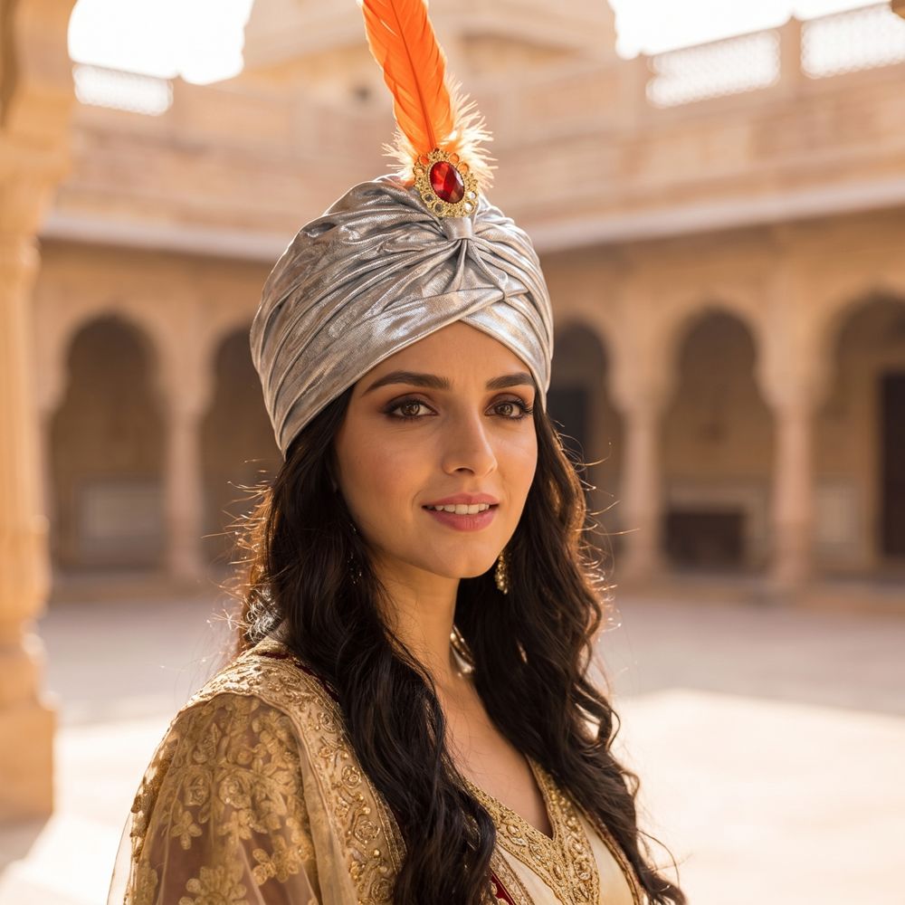 Cappello Turbante con Piume pe - Ethnic Fashion India recensione e prezzo