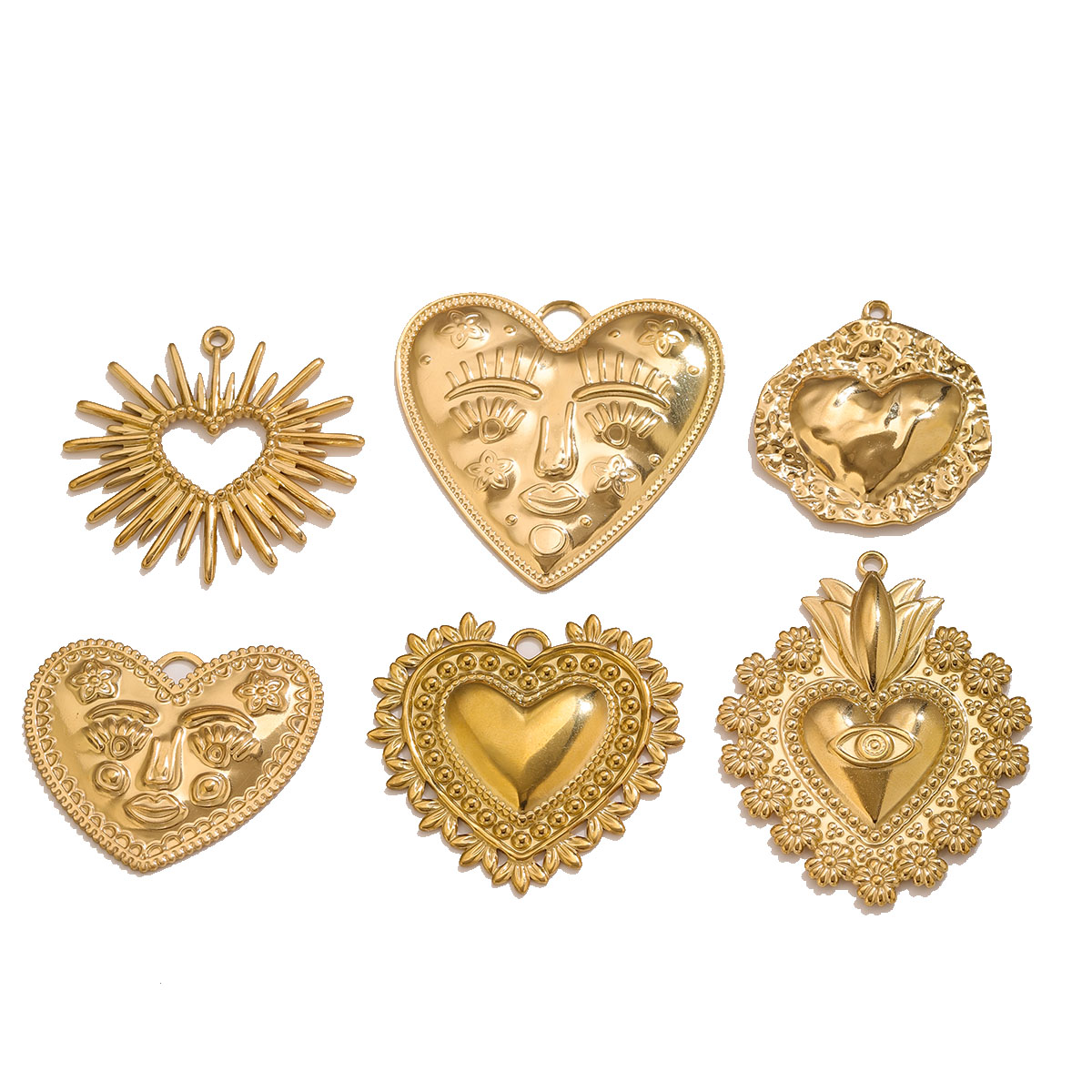 5 ciondoli a forma di cuore in - Ethnic Fashion Design recensione e prezzo